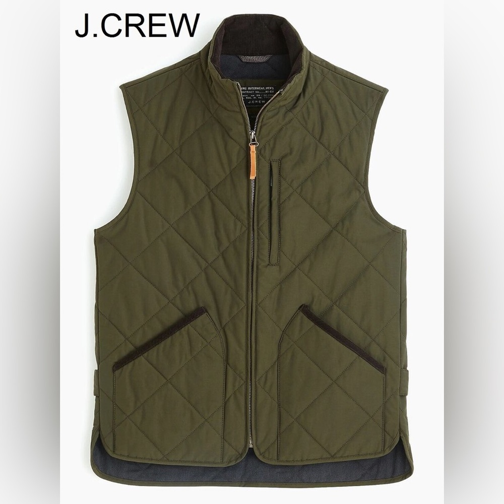 Brand new J crew Sussex vest in dark green.